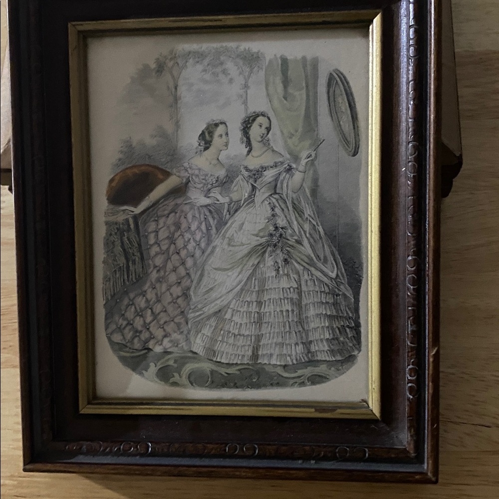 Vintage fashion plate
